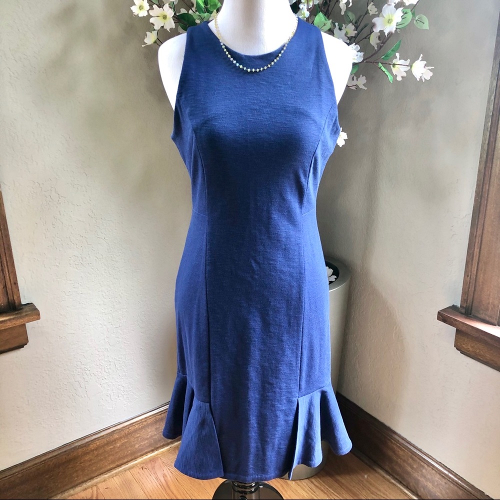 NWT Banana Republic Sheath Dress w/Flounce Skirt, 0 - Picture 2 of 14
